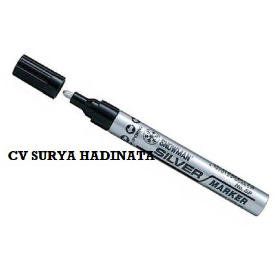 SPIDOL WARNA SILVER SNOWMAN