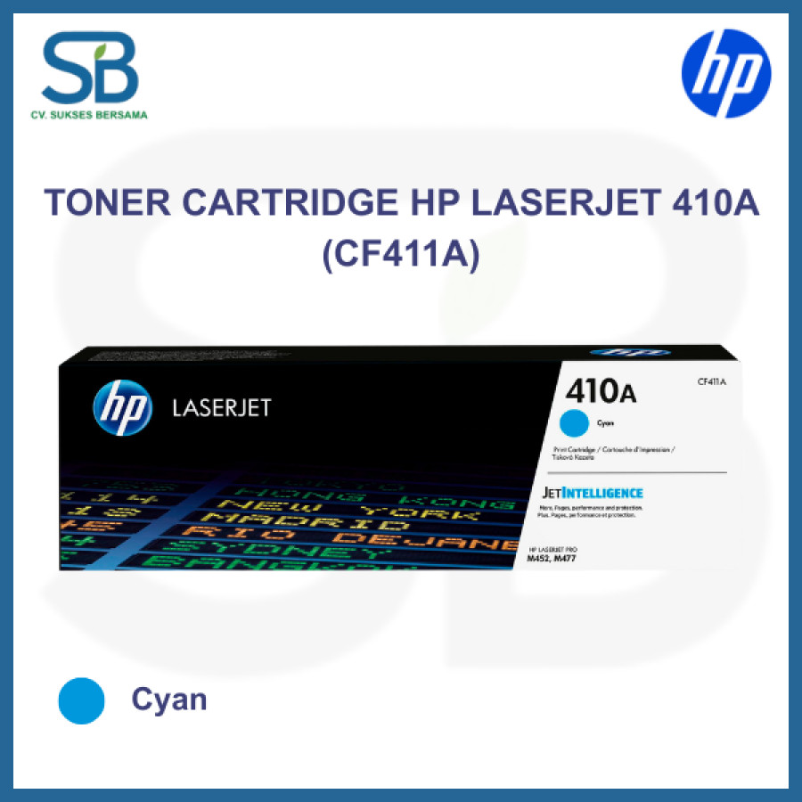HP 410A Cyan(CF411A) LaserJet Cartridge Toner