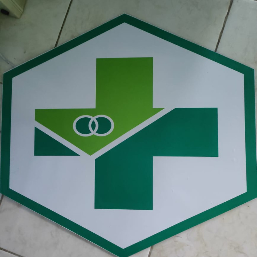 Logo pemda bahan acrilic - depan