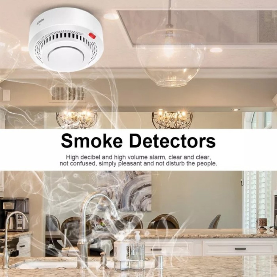 SMOKE DETECTOR PORTABLE DENGAN SUPPORT WIFI - depan
