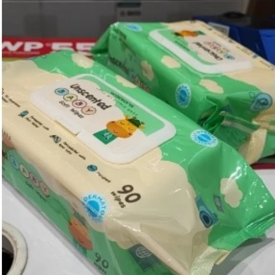 Tisu Basah WATSON  isi 90 lembar - depan