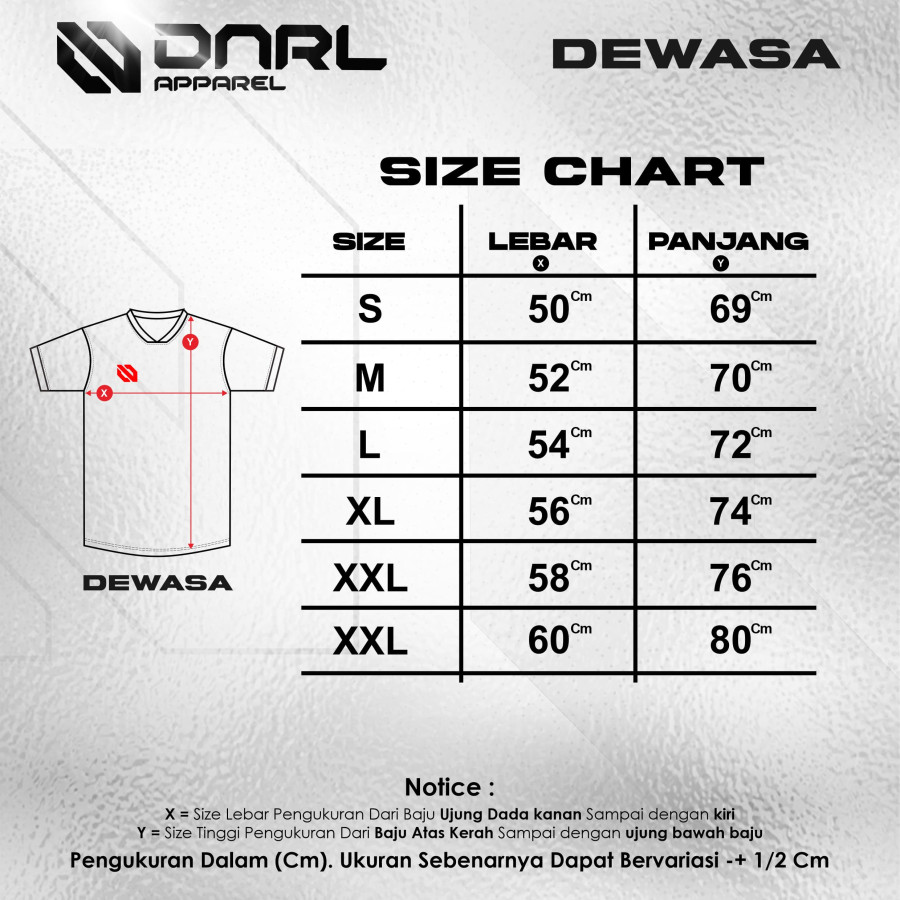 KAOS SERAGAM JERSEY PRINTING CUSTOM - depan