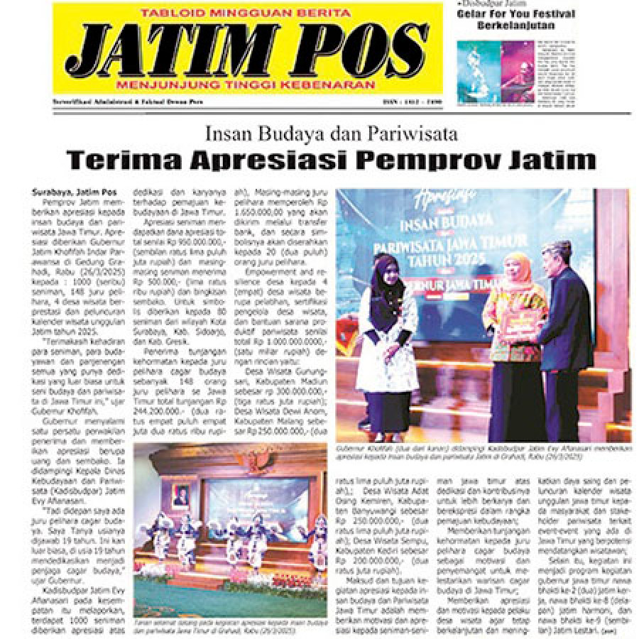 Tabloid Jatim Pos - utama
