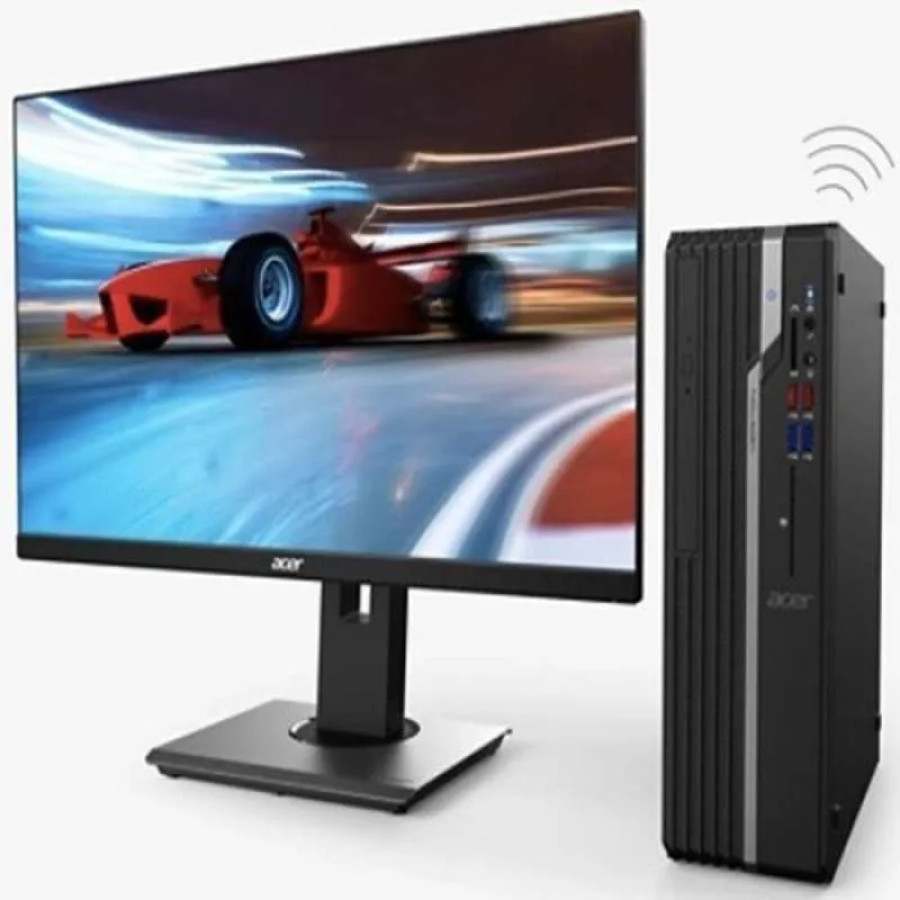 Komputer PC Acer Veriton X i5 13400 512 GB SSD - 8 GB DDR4 - 21.5" Monitor - depan