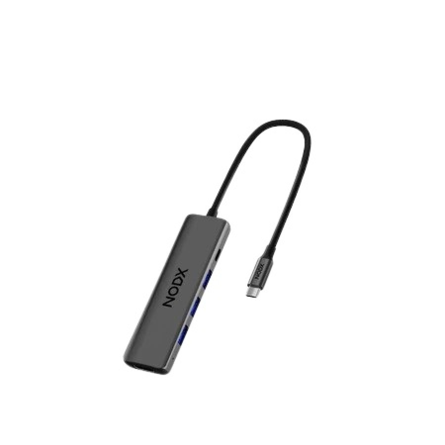 NODX Xport Lite USB Hub 5 in 1 - Graphite [H03051]
