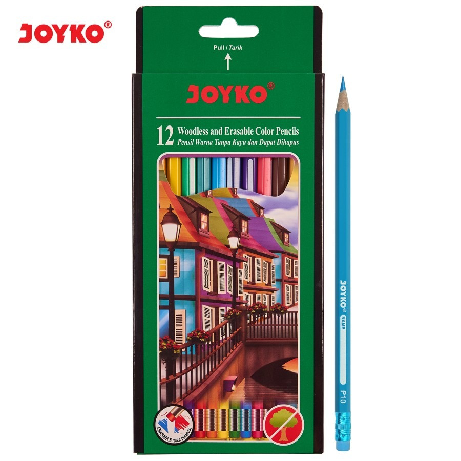 pensil warna 12 warna panjang joyko