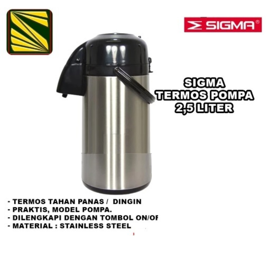 Termos Air Panas kapasitas 2.5 ltr SIGMA - samping