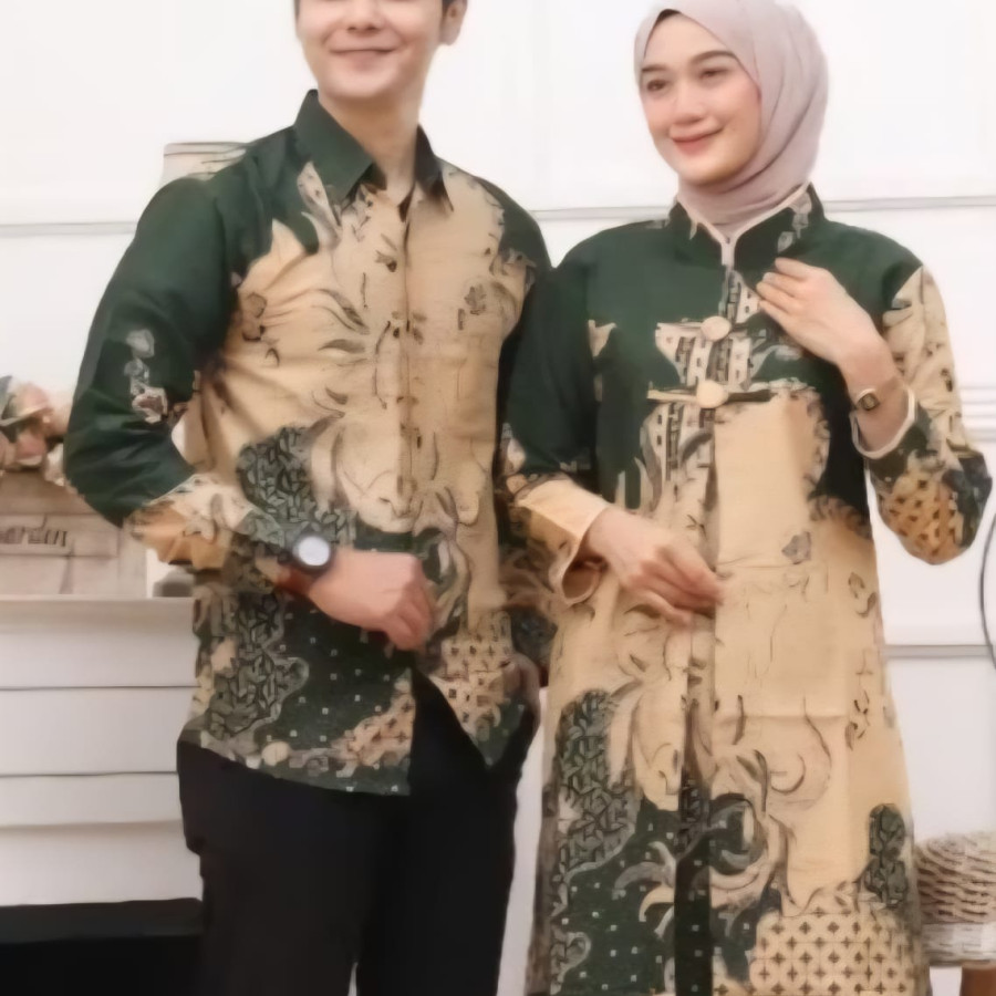Pakaian Batik Atasan Lengan Panjang - samping