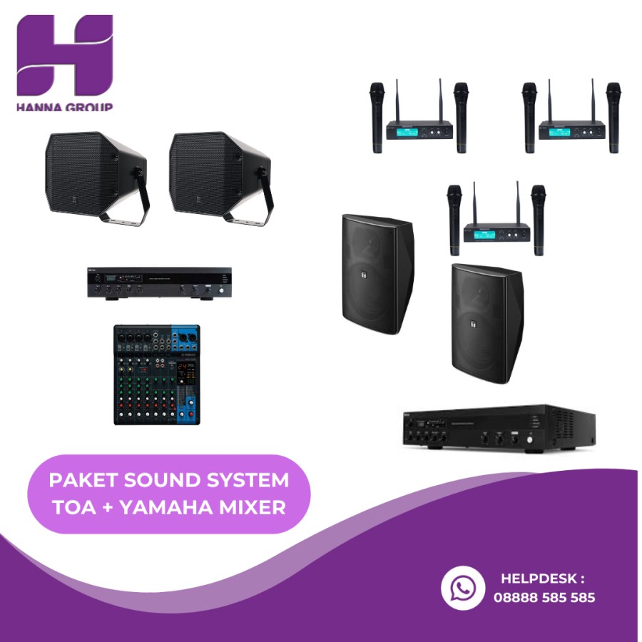 PAKET SOUND SYSTEM TOA YAMAHA TYPE 1
