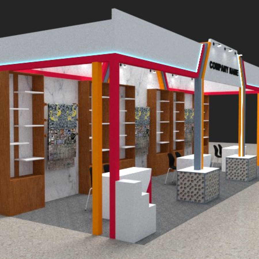 Stand Pameran - samping