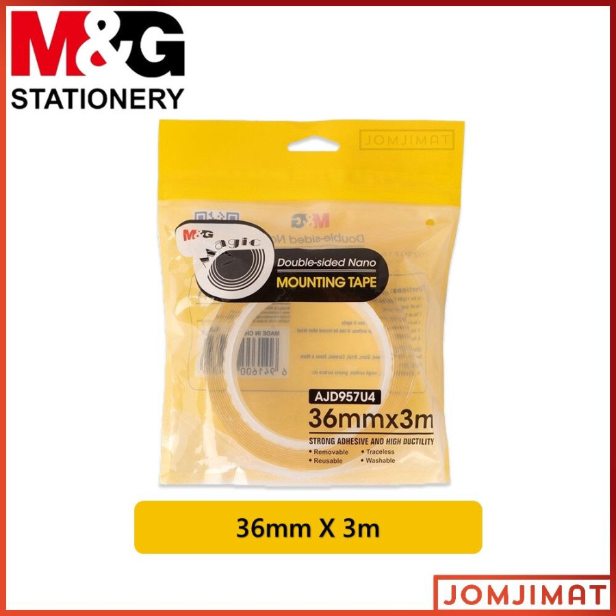 Double Tape Nano Transparent Merk M&G 36mm - depan