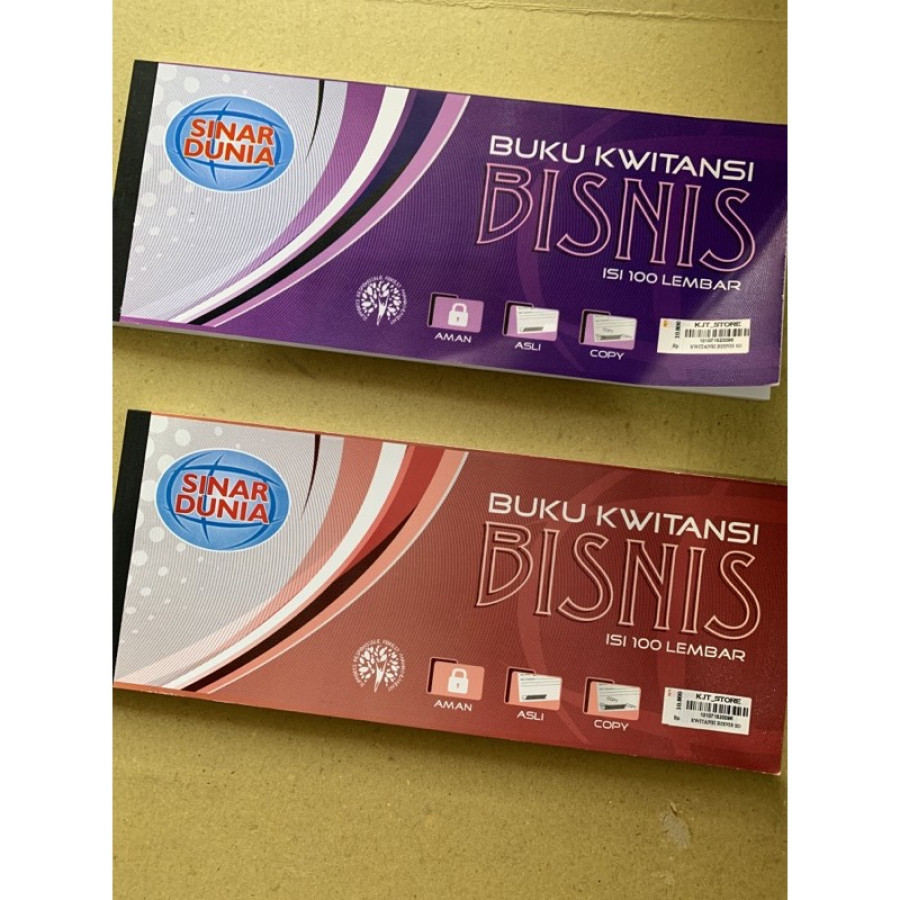 Buku Kwitansi bisnis Sidu