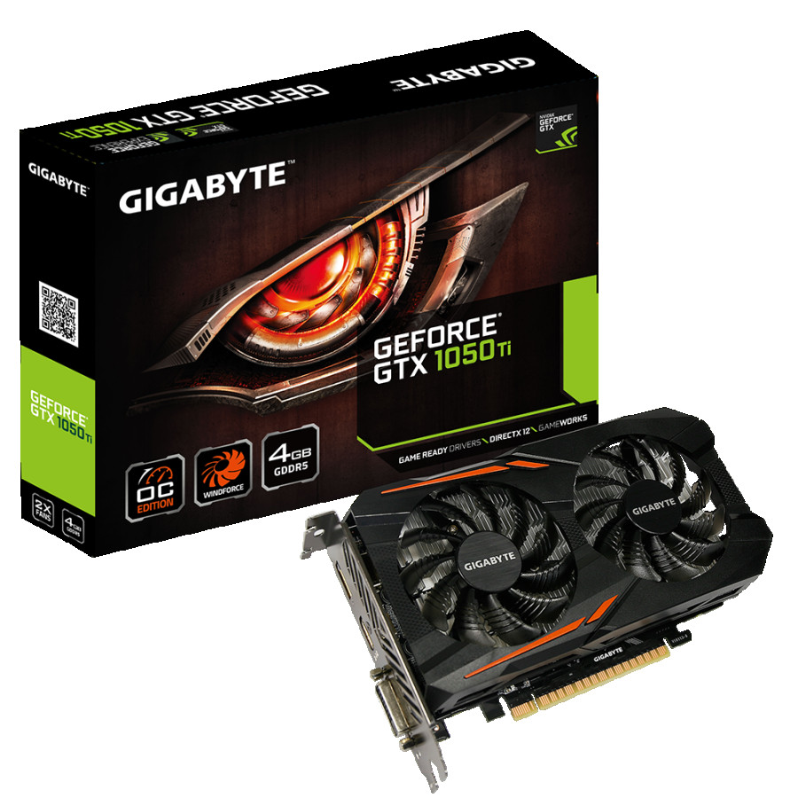 VGA Gigabyte GeForce® GTX 1050 Ti 4G DDR5 - utama