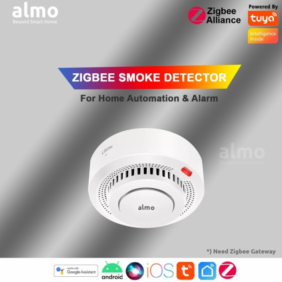 SMOKE DETECTOR PORTABLE DENGAN SUPPORT WIFI - samping