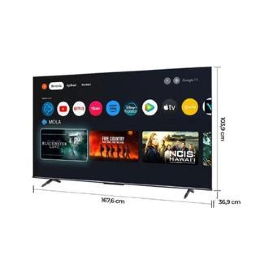 LED POLYTRON 4K UHD SMART GOOGLE TV 75 INCH - PLD 75 UG 5959 - samping