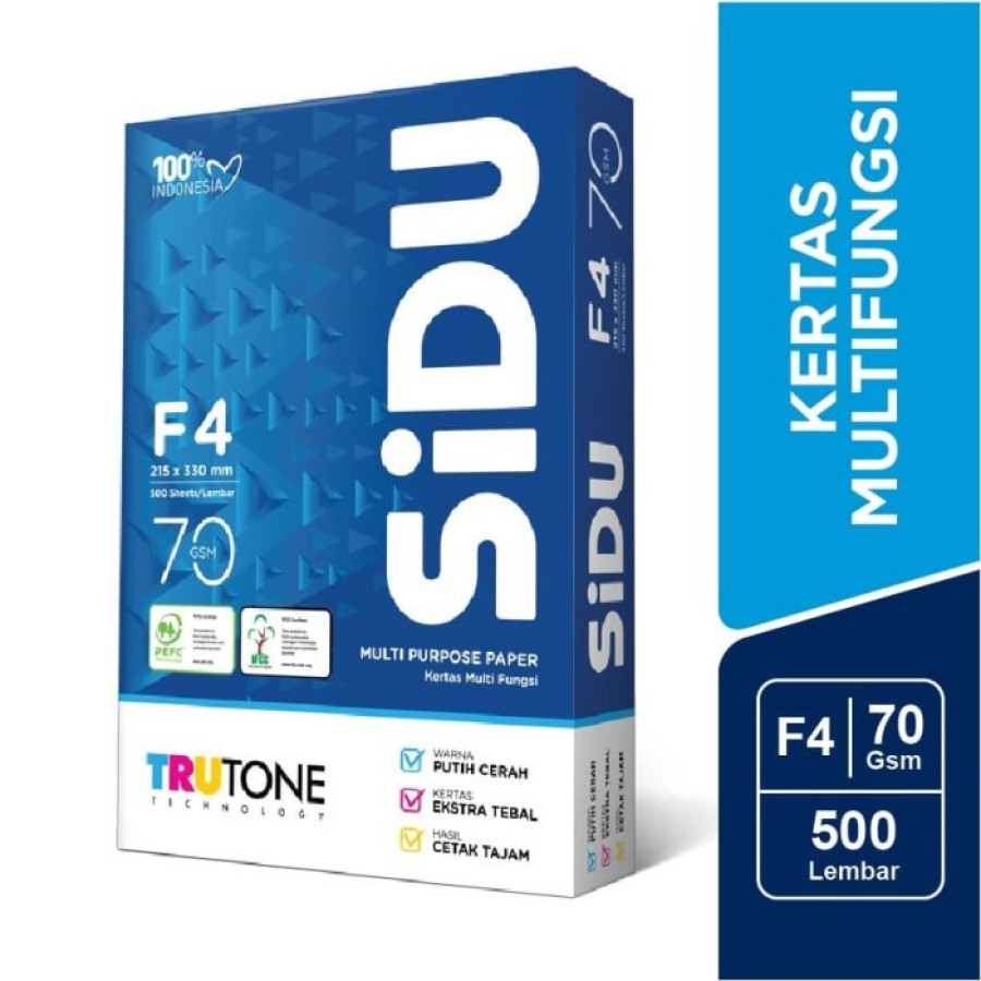 Kertas HVS Sidu F4 70 Gram