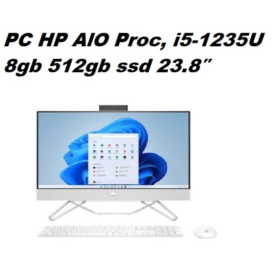 PC HP AIO Proc i5 ram 8 gb, ssd 512, display 23,8"