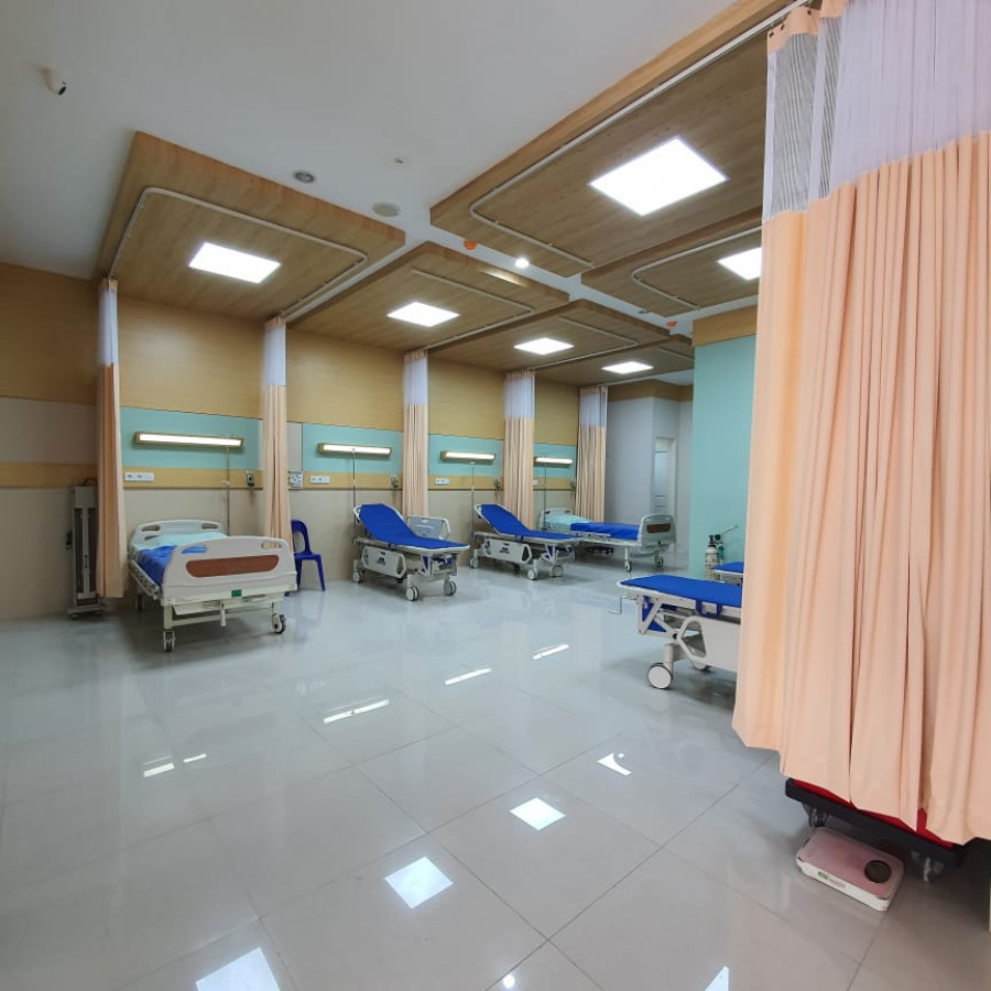 Superlining / Curtain Rumah Sakit Anti Noda Dan Bakteri - samping