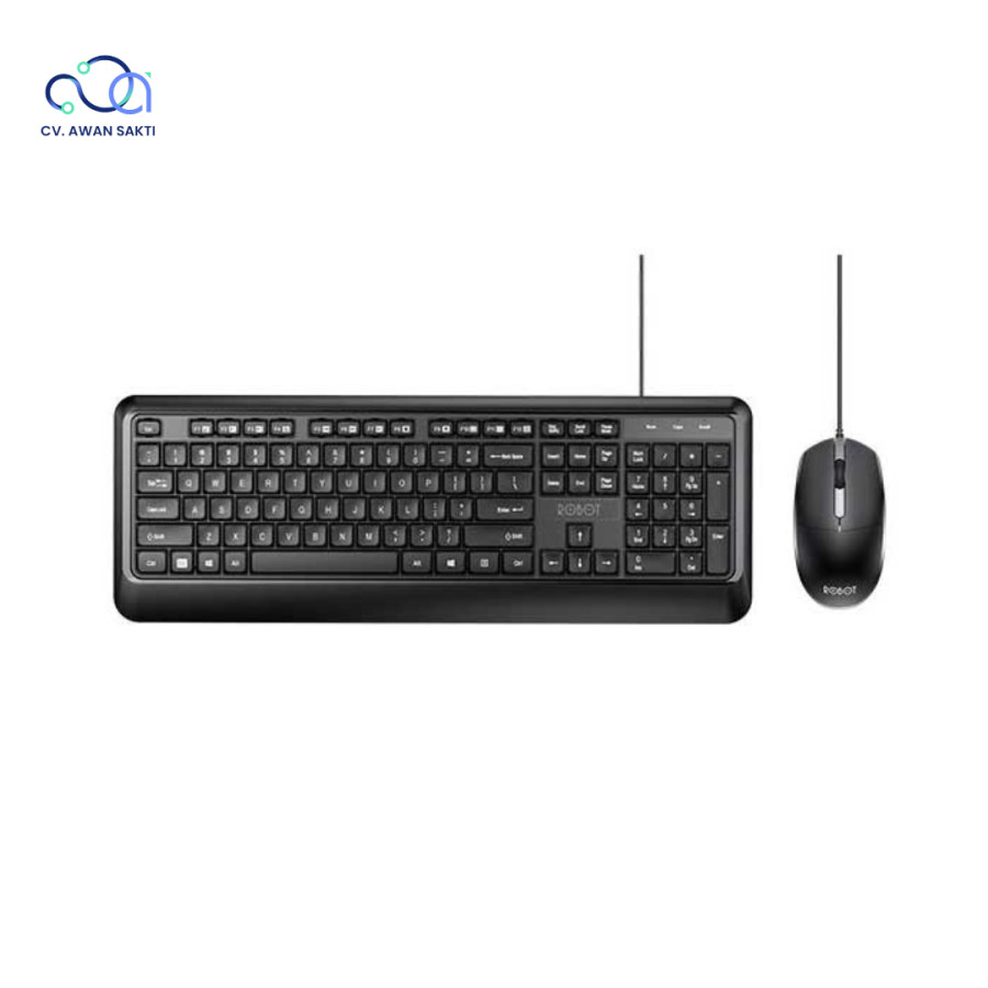 ROBOT KM2600 WIRED USB MOUSE + KEYBOARD KOMBO