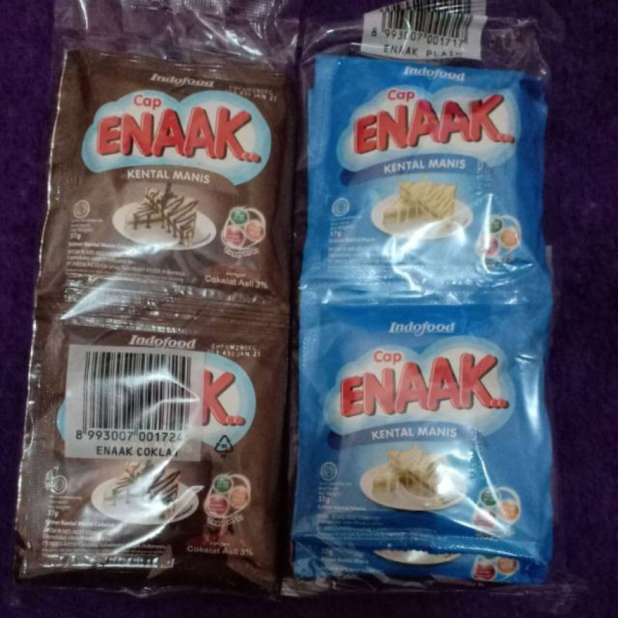 Susu Kental Manis Cap ENAAK... Sachet - depan