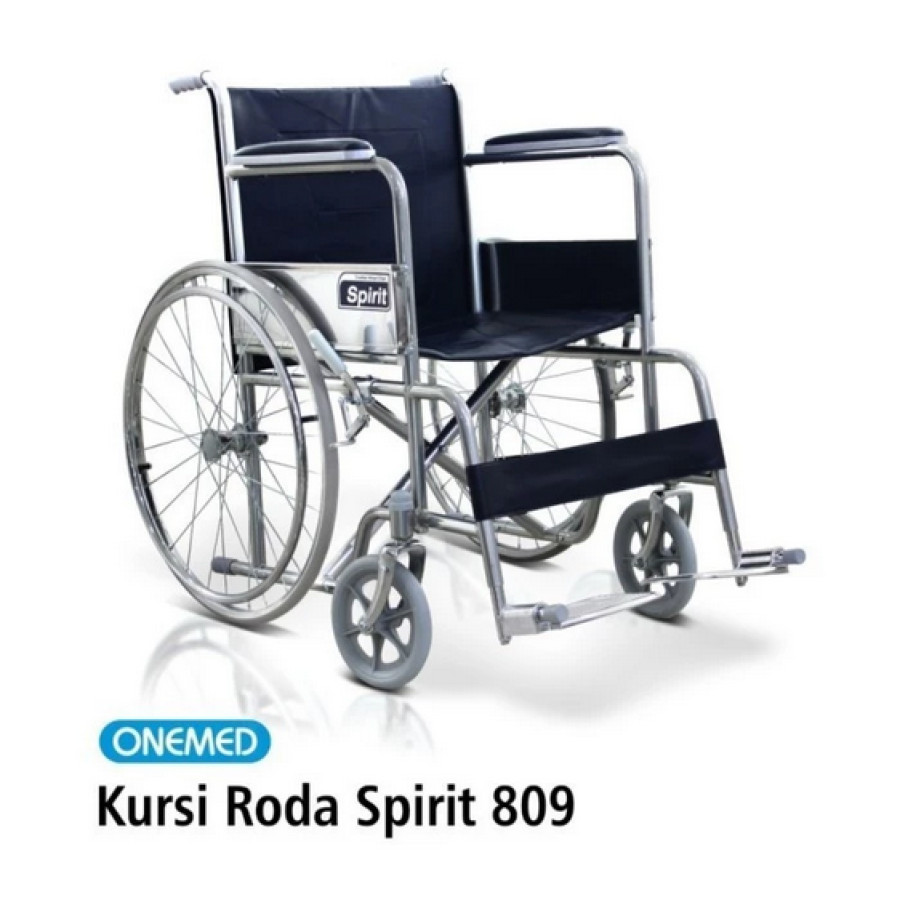 Kursi Roda Spirit One Chrome - depan
