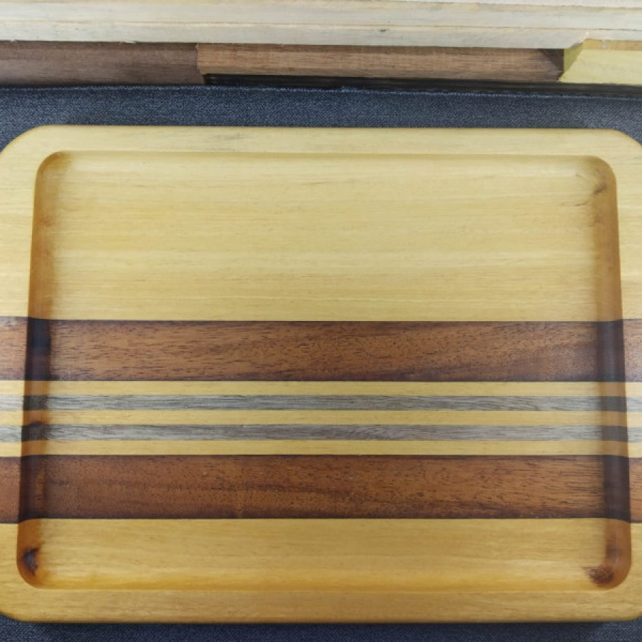 Baki Kayu Nampan Wooden Tray Persegi Panjang