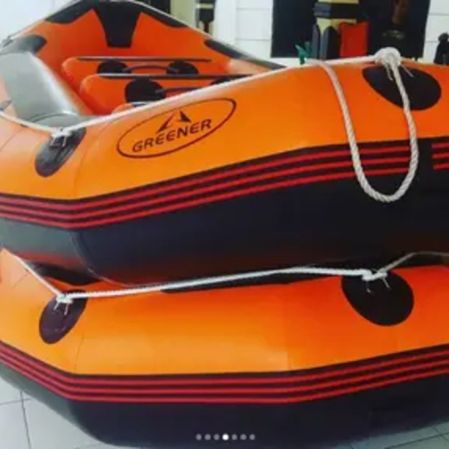 Perahu Karet Kapasitas 6 Orang Ukuran 380 - samping