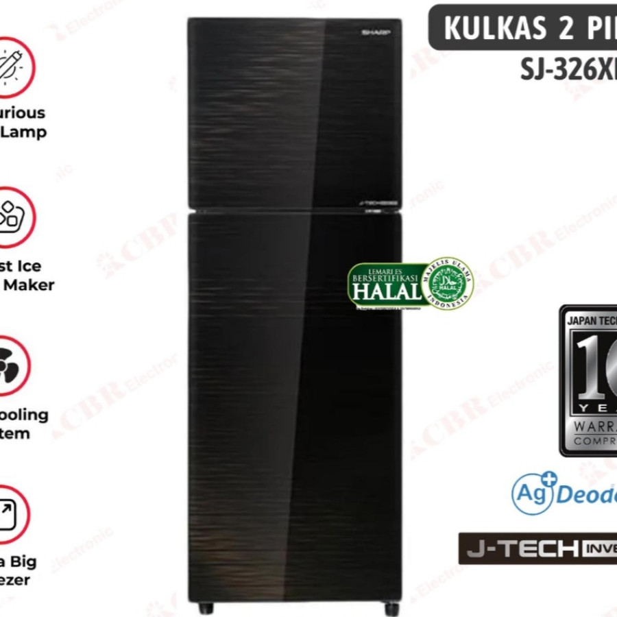 Kulkas Sharp 2 pintu SJ-326XI-MK
