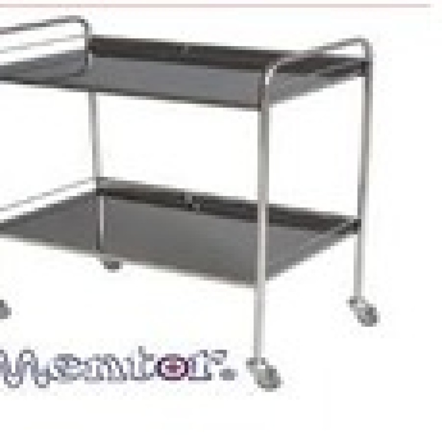 Trolley Instrumen 2  susun stainless steel   TROLLEY 2 RACKS  mentor
