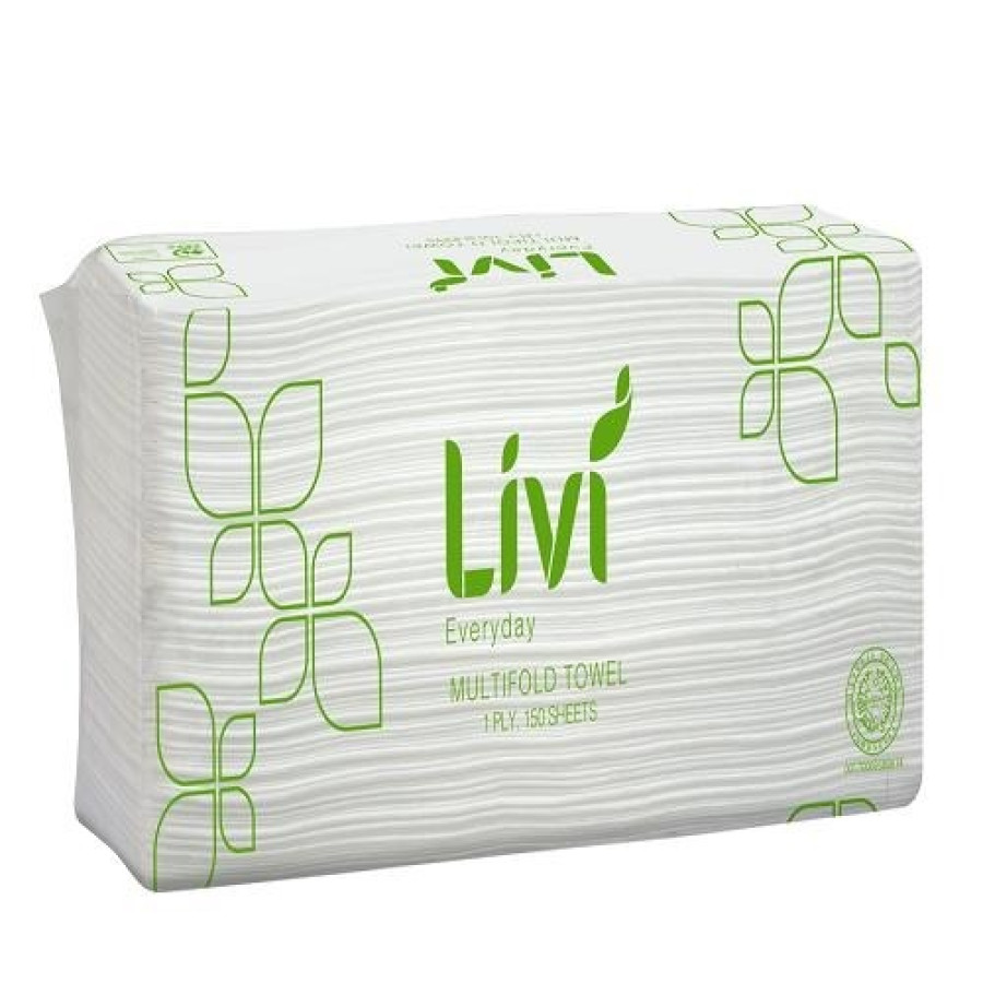 LIVI EVERYDAY TOWEL MULTIFOLD 150's