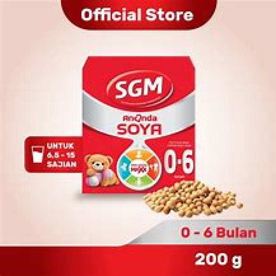 Formula Bayi 0-6 Bulan dengan isolat protein Soya, SGM Soya 1