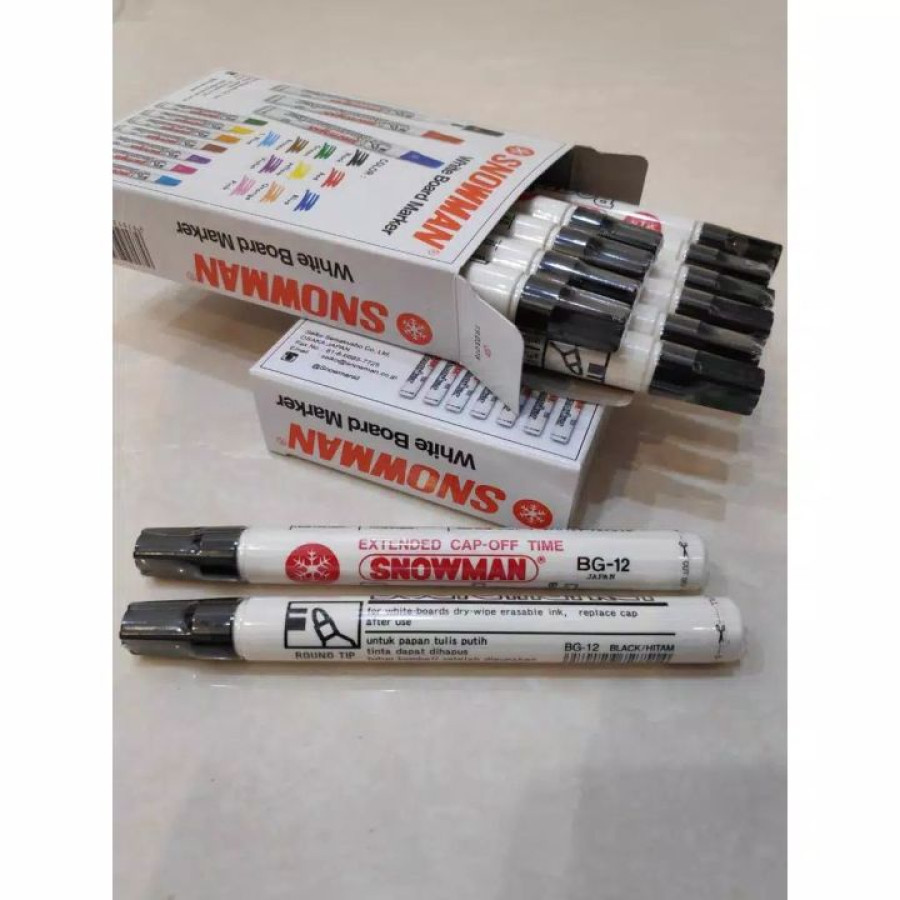 Spidol Snowman White Board - samping