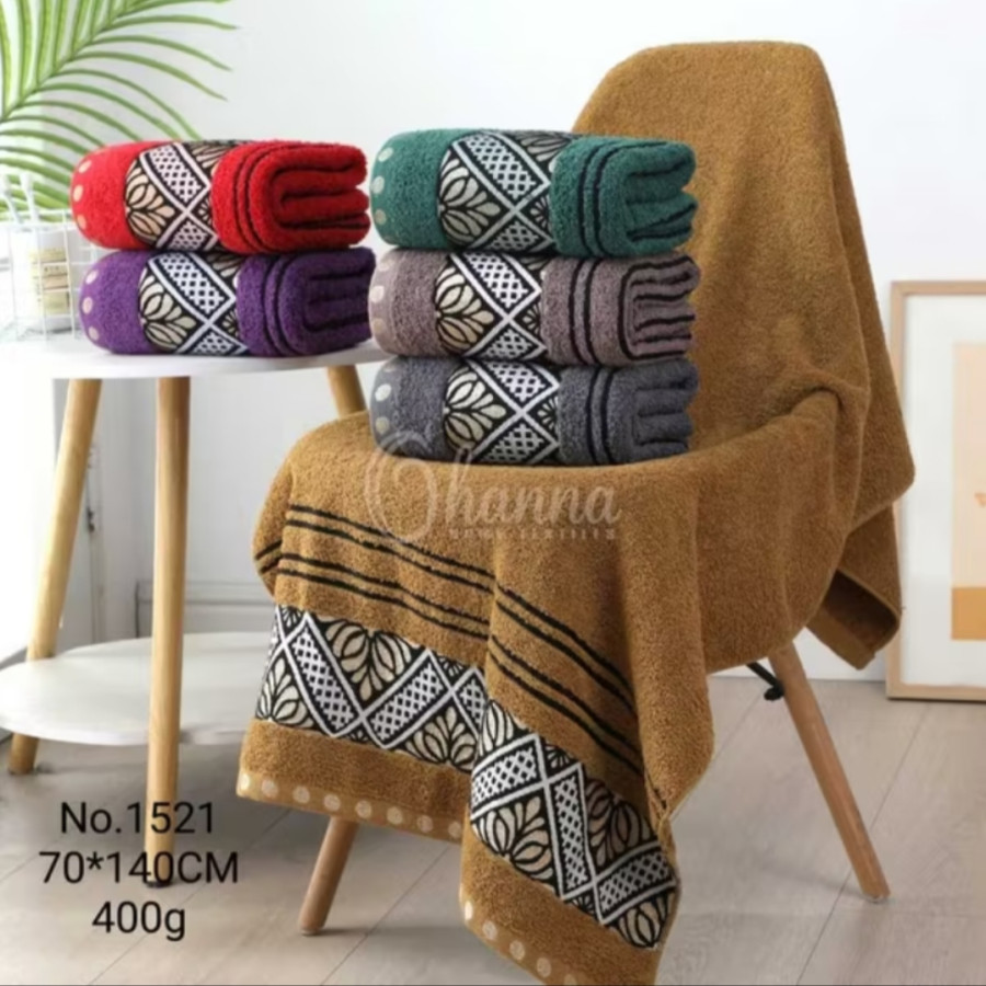 Handuk Mandi Katun Dewasa ukuran 70x140 cm - depan