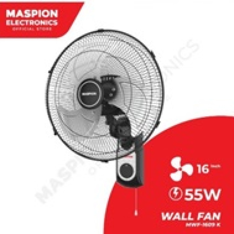 MASPION WALL FAN MWF 1609 K KIPAS ANGIN DINDING 16 INCH - utama