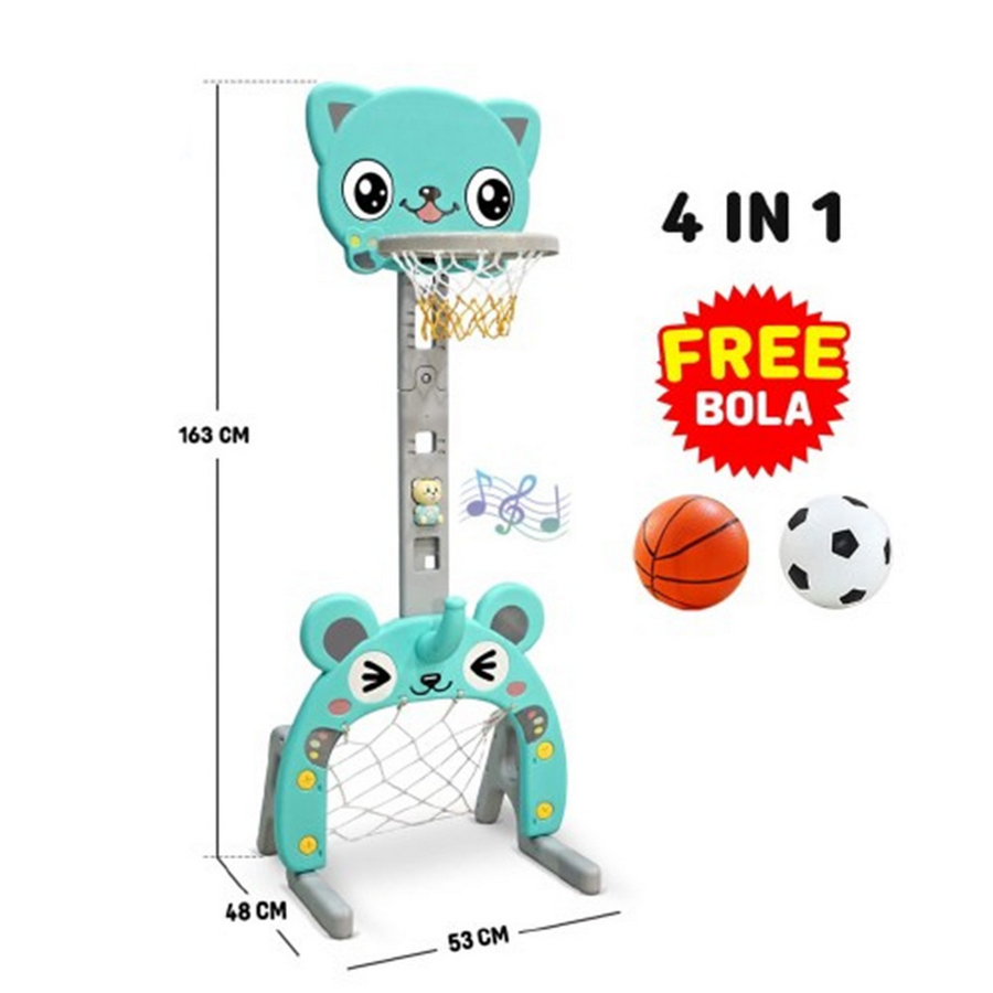 Tiang Ring Bola MOLION 4in1 Cat (M1501)