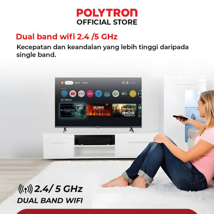 LED TV 50 INCH POLYTRON 4K UHD ANDROID TV PLD 50UG5059 - samping