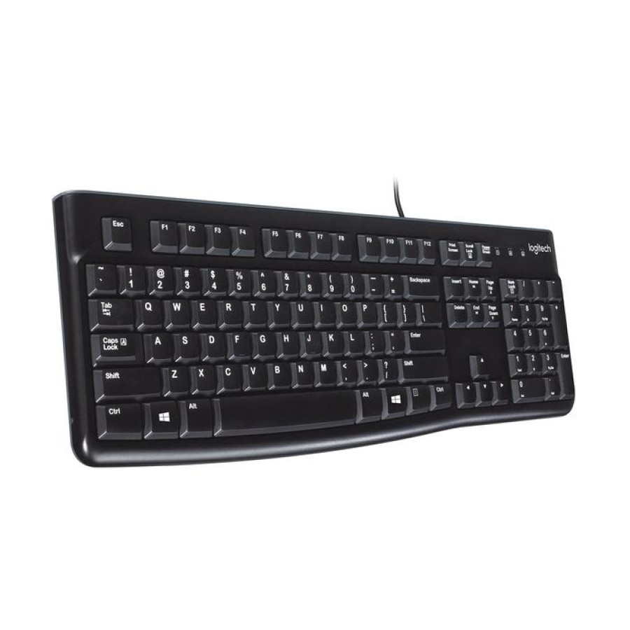 Logitech K120 Corded Keyboard untuk Computer - depan