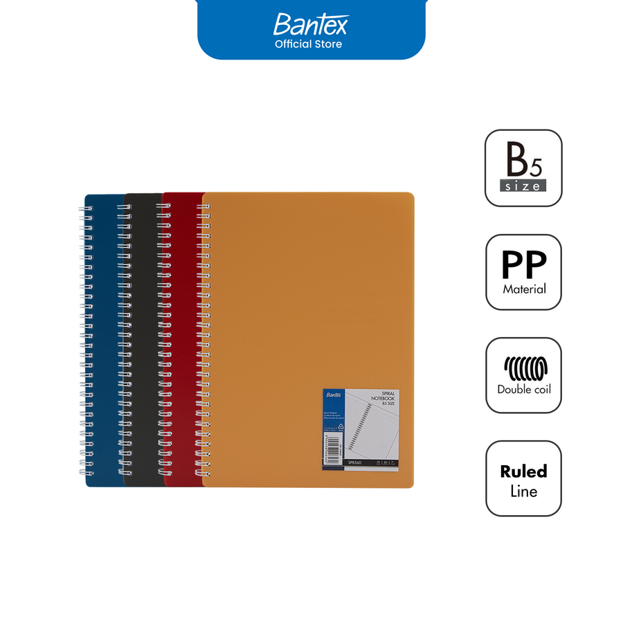 Buku Catatan Spiral Ukuran B5 (17,6 x 25 cm) - utama