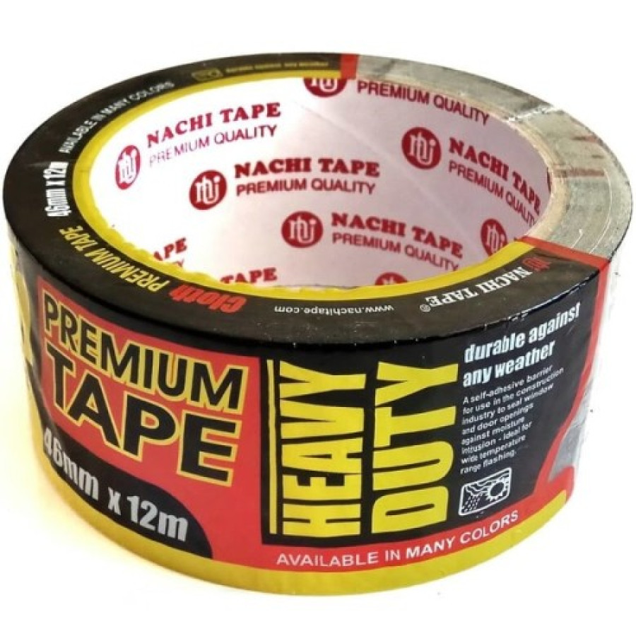 Plakban Hitam NACHI - uk. 2 Inch x 12 Meter