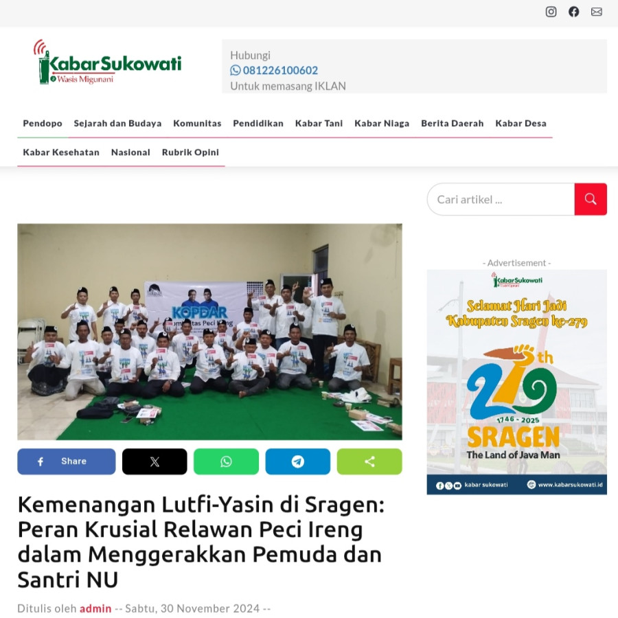Jasa advertorial pemberitaan media online - depan
