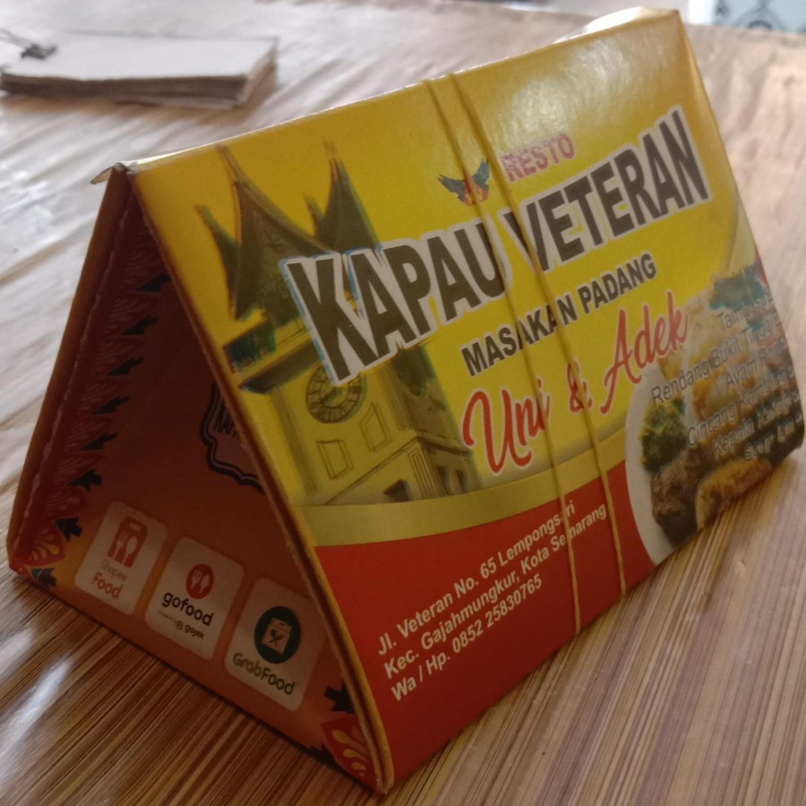 Bungkus nasi ayam pop - samping