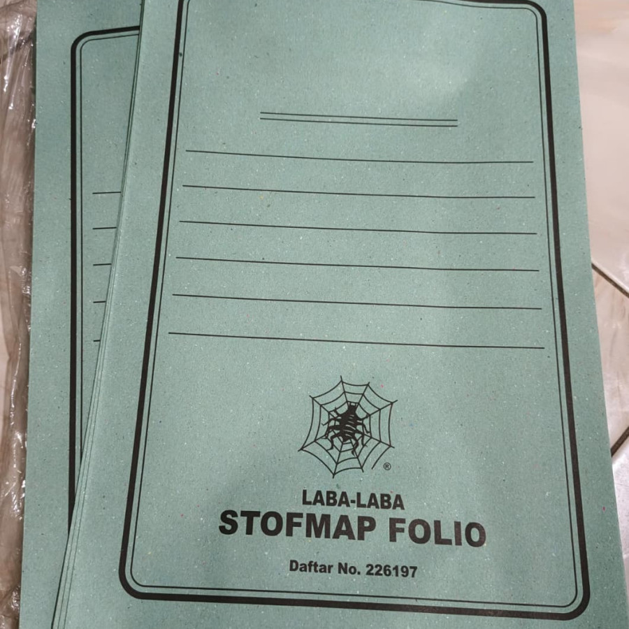 Stopmap Kertas Folio Laba Laba - depan