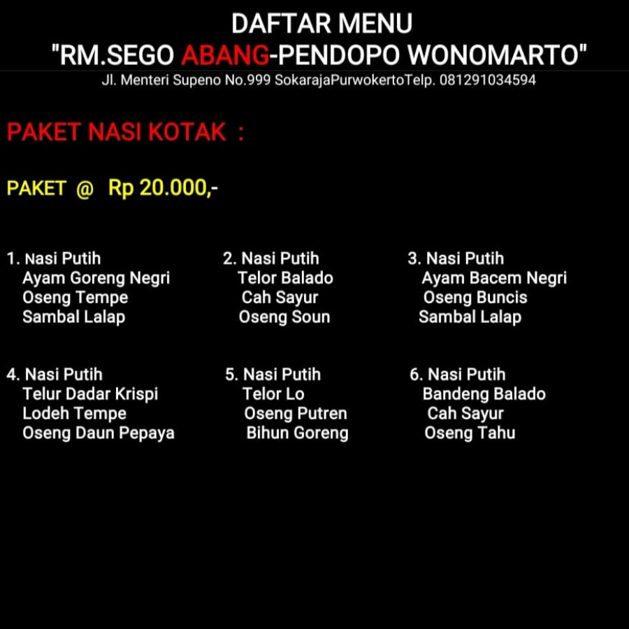 paket nasi kotak - utama