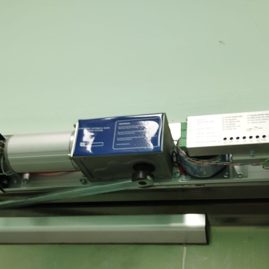 Maintenance Automatic Double Swing Door - samping