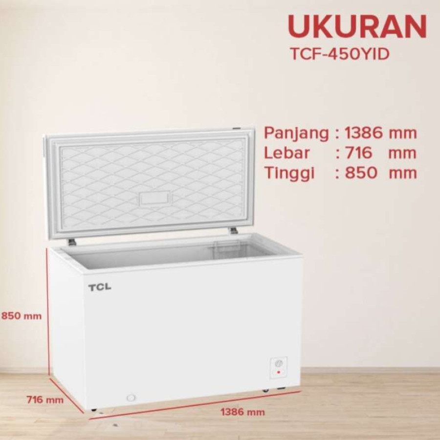 Freezer Pendingin TCL  TCF-450YID