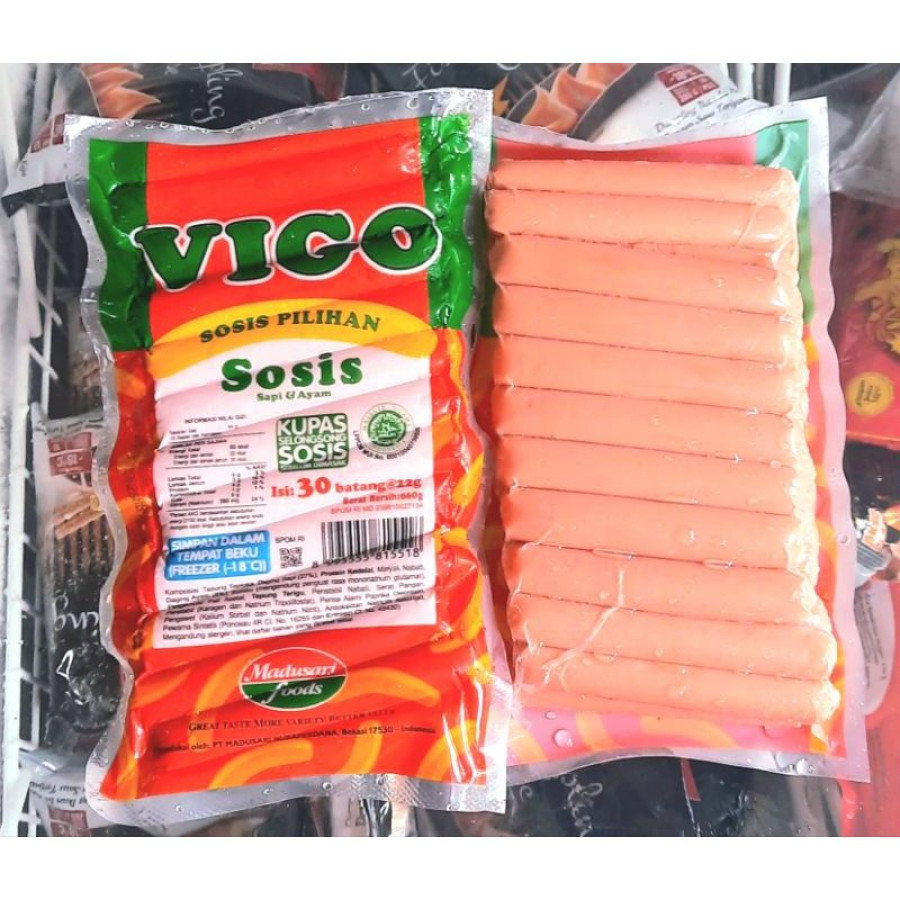 Sosis Ayam Vigo 30 Biji/Pack - utama