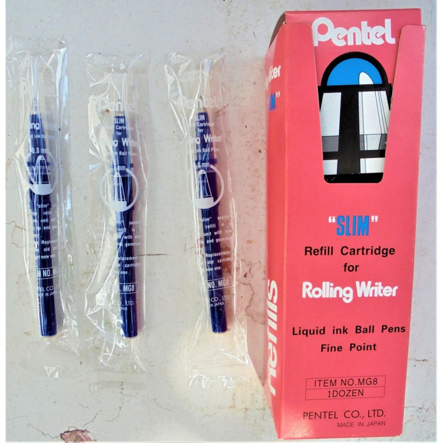Refill Cartridge Bolpoin Warna Biru PENTEL