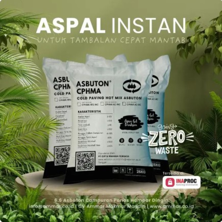 Aspal Instan: Coldmix Cphma Kemasan 25 kg