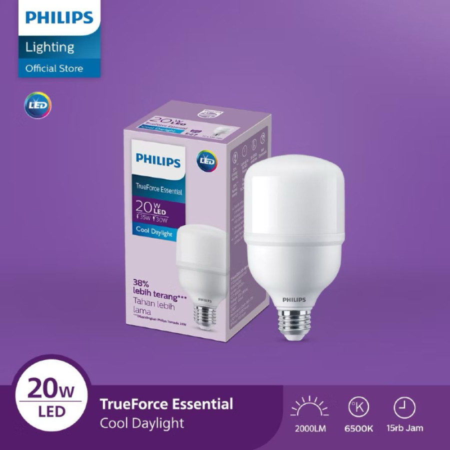LAMPU PHILIPS LED TRUEFORCE 20W