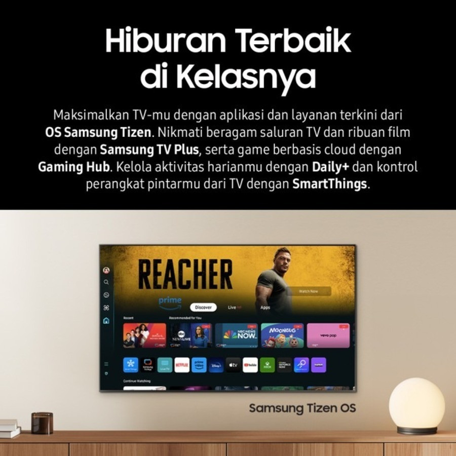 Televisi 55" Samsung Crystal UHD DU8000 4K Smart TV : UA55DU8000KXXD - detail